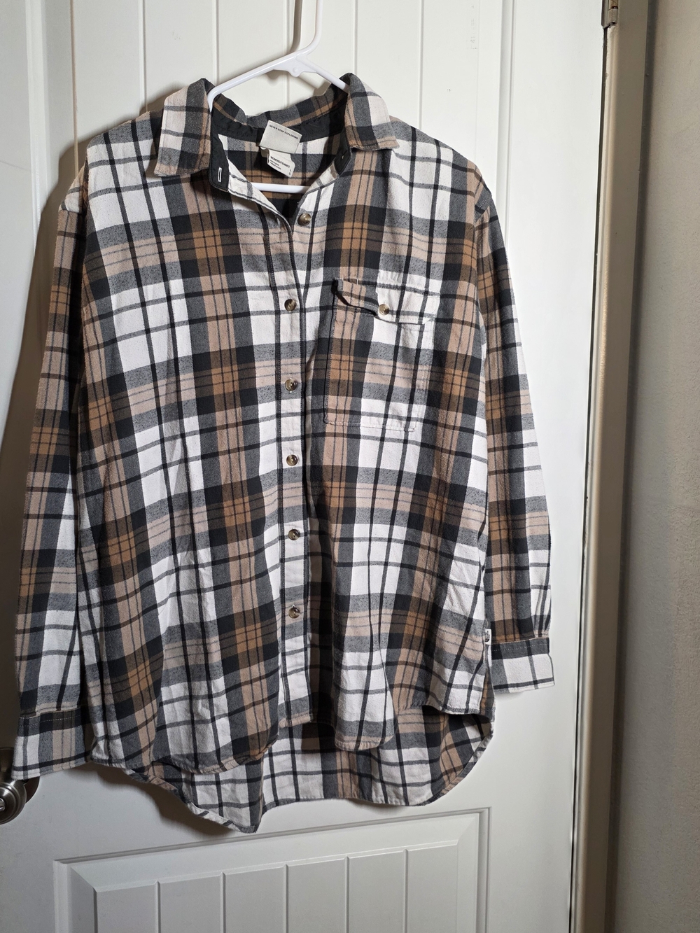 The North Face Men's Plaid Button-Down Shirt - Brown, Black, White